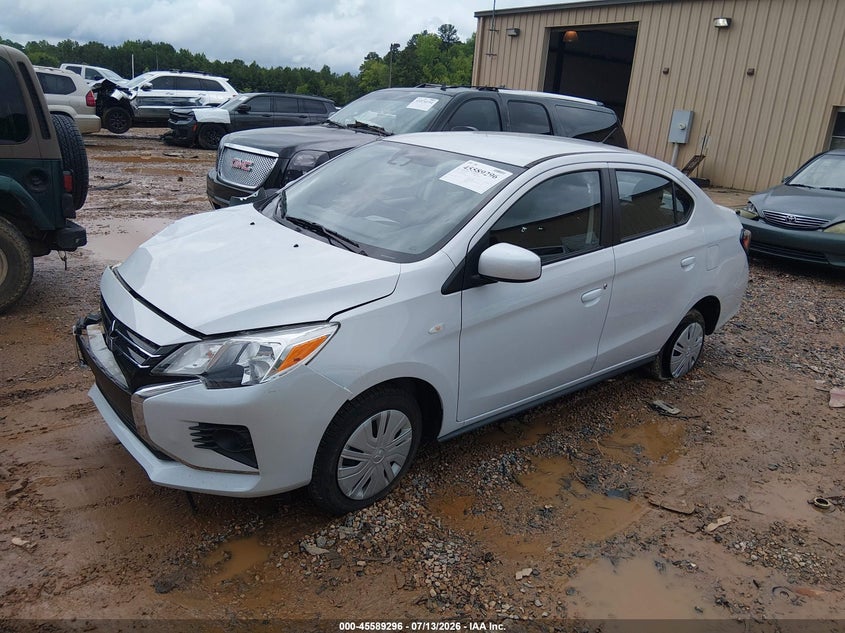 2024 Mitsubishi Mirage VIN ML32FUFJ2RHF06092 IAAI salvage auction — RIGHT FRONT, Salvage (North Carolina), sold $2,550 on 2026-08-27 (photo 2)