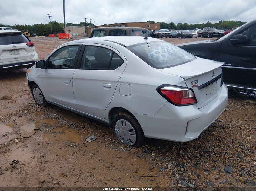 2024 Mitsubishi Mirage VIN ML32FUFJ2RHF06092 IAAI salvage auction — RIGHT FRONT, Salvage (North Carolina), sold $2,550 on 2026-08-27 (photo 3)