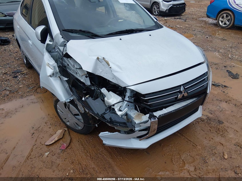 2024 Mitsubishi Mirage VIN ML32FUFJ2RHF06092 IAAI salvage auction — RIGHT FRONT, Salvage (North Carolina), sold $2,550 on 2026-08-27 (photo 6)