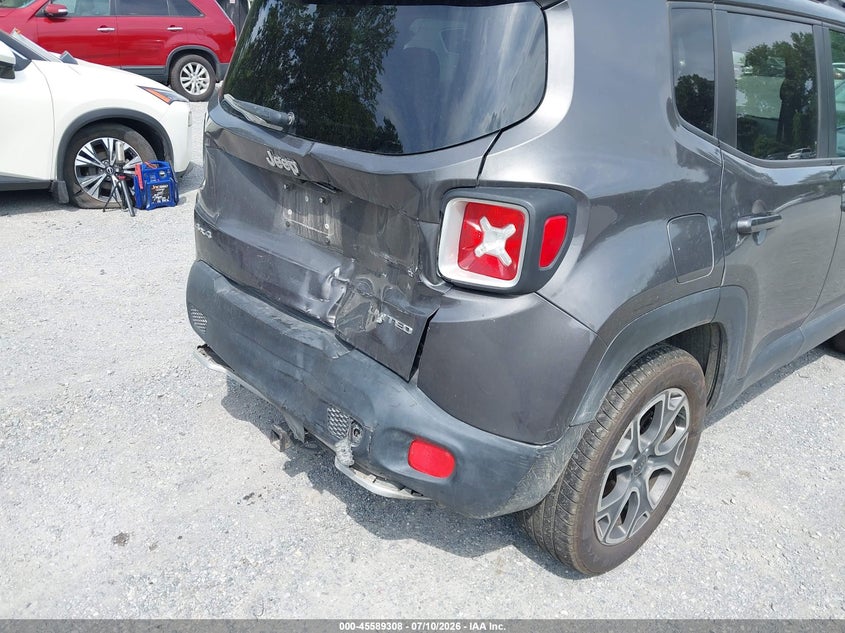 2016 Jeep Renegade VIN ZACCJBDT3GPC93102 IAAI salvage auction — FRONT & REAR, Clear (Virginia), sold $1,050 on 2026-08-11 (photo 6)