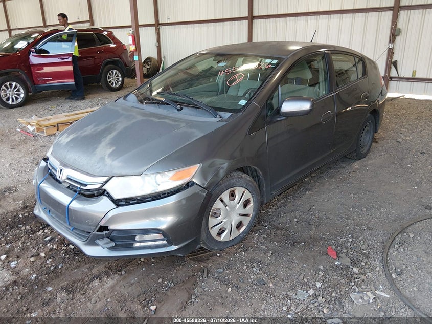 2012 Honda Insight VIN JHMZE2H30CS003913 IAAI salvage auction — FRONT & REAR, Clear (Georgia), sold $250 on 2026-07-31 (photo 2)