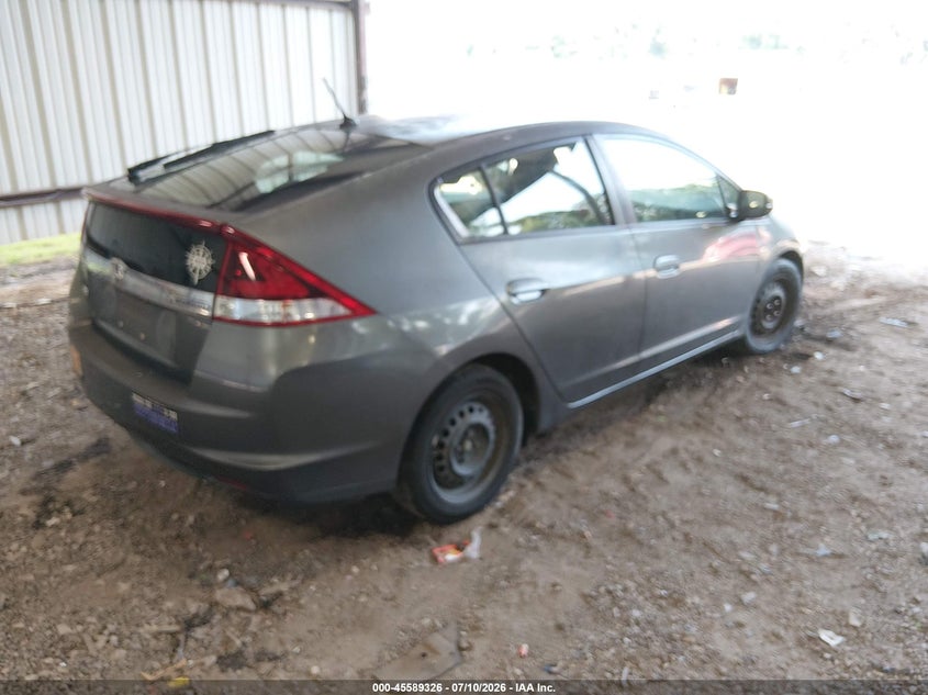 2012 Honda Insight VIN JHMZE2H30CS003913 IAAI salvage auction — FRONT & REAR, Clear (Georgia), sold $250 on 2026-07-31 (photo 4)