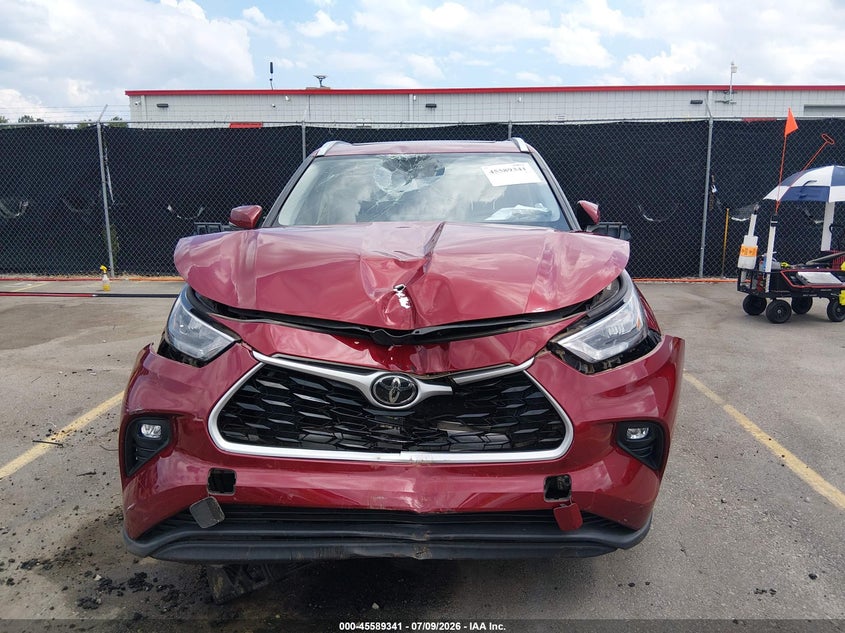 2020 Toyota Highlander VIN 5TDGZRAH5LS023417 IAAI salvage auction — FRONT END, Salvage Title, sold $12,400 on 2026-08-02 (photo 6)