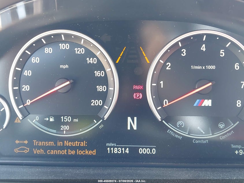 2016 BMW X5 VIN 5YMKT6C59G0R79237 IAAI salvage auction — NORMAL WEAR, Clear-Dealer Only (North Carolina), sold $6,200 on 2026-07-21 (photo 7)