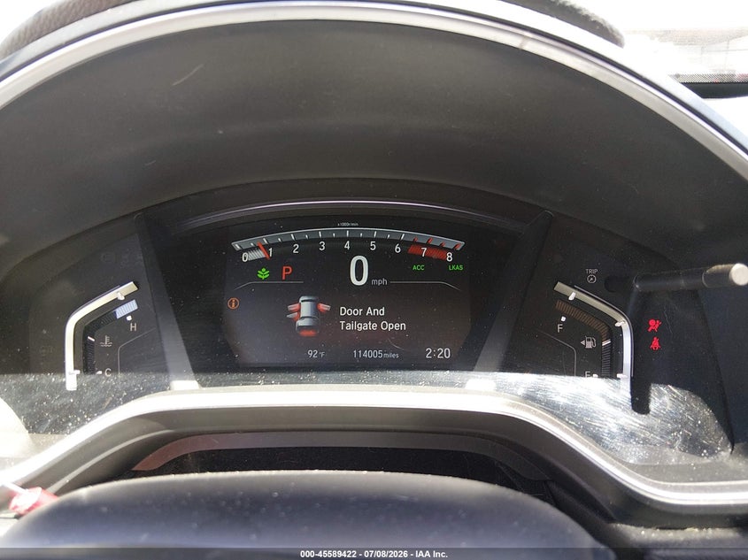 2017 Honda Cr-v VIN 7FARW1H59HE003234 IAAI salvage auction — REAR END, Salvage Title, sold $6,300 on 2026-08-01 (photo 7)