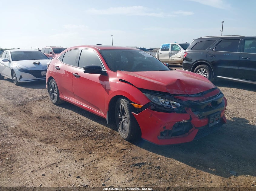 2018 Honda Civic VIN SHHFK7H56JU237090 IAAI salvage auction — FRONT END, Salvage (Texas), sold $25 on 2026-07-29 (photo 1)