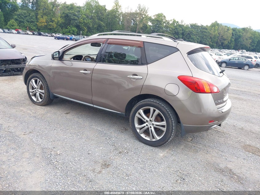 2009 Nissan Murano VIN JN8AZ18W09W161469 IAAI salvage auction — NORMAL WEAR, Clear (Virginia), sold $25 on 2026-07-14 (photo 3)