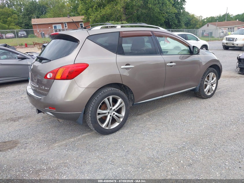 2009 Nissan Murano VIN JN8AZ18W09W161469 IAAI salvage auction — NORMAL WEAR, Clear (Virginia), sold $25 on 2026-07-14 (photo 4)