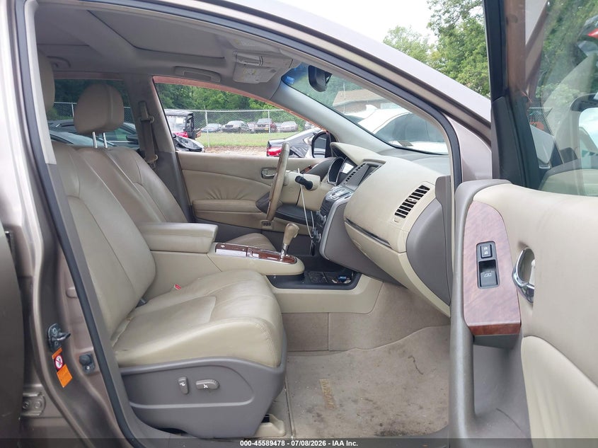 2009 Nissan Murano VIN JN8AZ18W09W161469 IAAI salvage auction — NORMAL WEAR, Clear (Virginia), sold $25 on 2026-07-14 (photo 5)