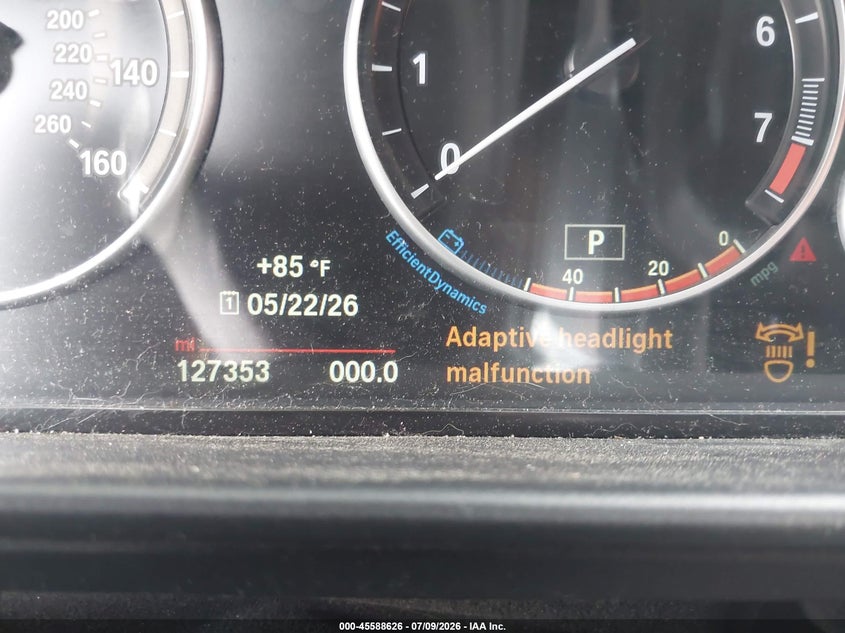 2015 BMW 5er VIN WBA5A7C58FD621312 IAAI salvage auction — NORMAL WEAR, Salvage Title, sold $1,525 on 2026-07-23 (photo 7)