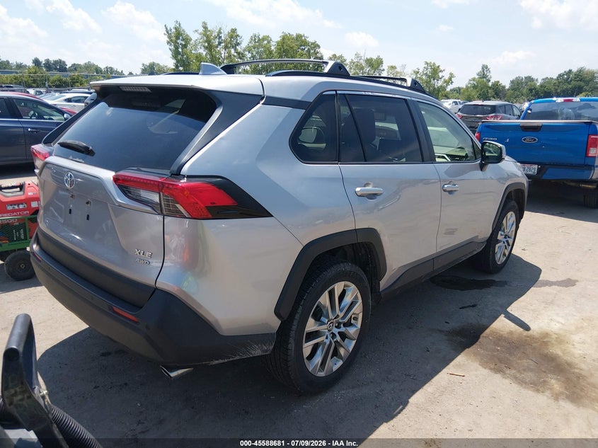 2019 Toyota Rav 4 VIN JTMA1RFV9KD024057 IAAI salvage auction — HAIL, Salvage Title, sold $10,500 on 2026-07-28 (photo 4)