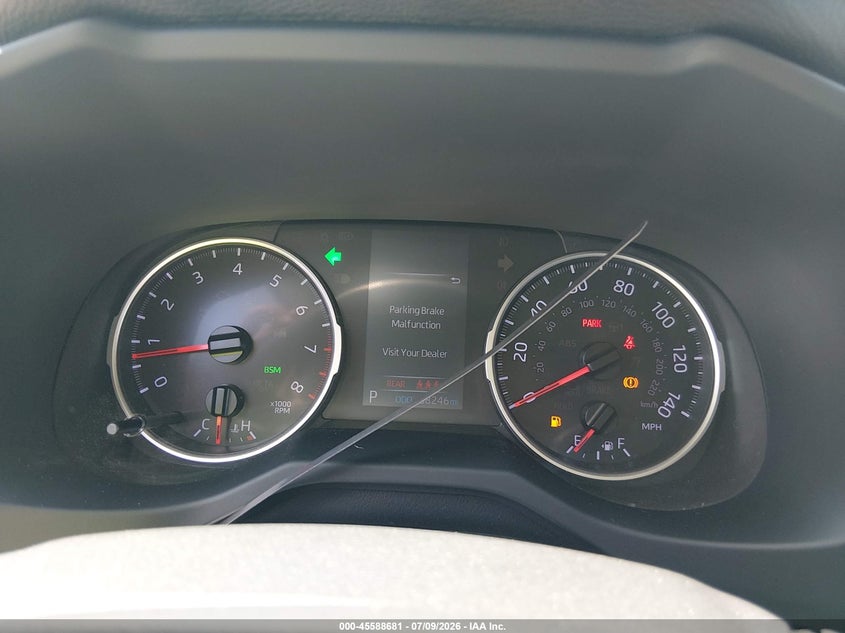 2019 Toyota Rav 4 VIN JTMA1RFV9KD024057 IAAI salvage auction — HAIL, Salvage Title, sold $10,500 on 2026-07-28 (photo 7)