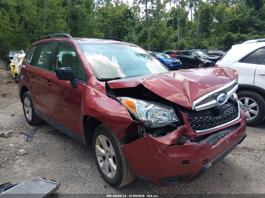 2016 Subaru Forester VIN JF2SJABC1GH520949 IAAI salvage auction — FRONT END, Salvage (Ohio), sold $25 on 2026-07-28 (photo 1)