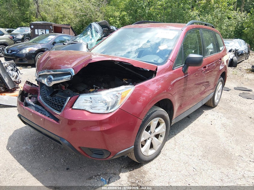 2016 Subaru Forester VIN JF2SJABC1GH520949 IAAI salvage auction — FRONT END, Salvage (Ohio), sold $25 on 2026-07-28 (photo 2)