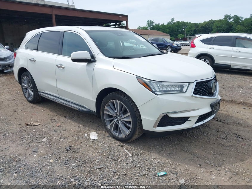2017 Acura Mdx VIN 5J8YD4H58HL000628 IAAI salvage auction — SIDE, Mv-907A (New York), sold $6,800 on 2026-07-28 (photo 1)