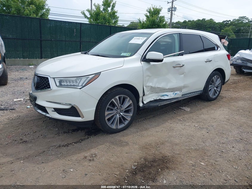 2017 Acura Mdx VIN 5J8YD4H58HL000628 IAAI salvage auction — SIDE, Salvage Title, sold $5,900 on 2026-07-24 (photo 2)