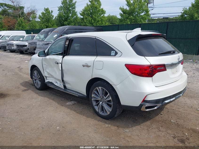 2017 Acura Mdx VIN 5J8YD4H58HL000628 IAAI salvage auction — SIDE, Mv-907A (New York), sold $6,800 on 2026-07-28 (photo 3)