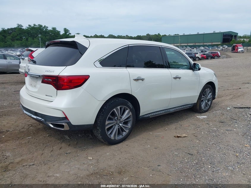 2017 Acura Mdx VIN 5J8YD4H58HL000628 IAAI salvage auction — SIDE, Mv-907A (New York), sold $6,800 on 2026-07-28 (photo 4)