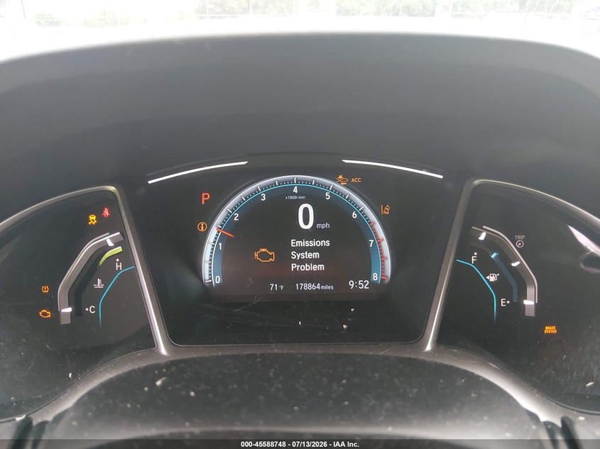 2018 Honda Civic VIN JHMFC1F95JX028333 IAAI salvage auction — NORMAL WEAR, Clear (Tennessee), sold $3,050 on 2026-07-22 (photo 7)