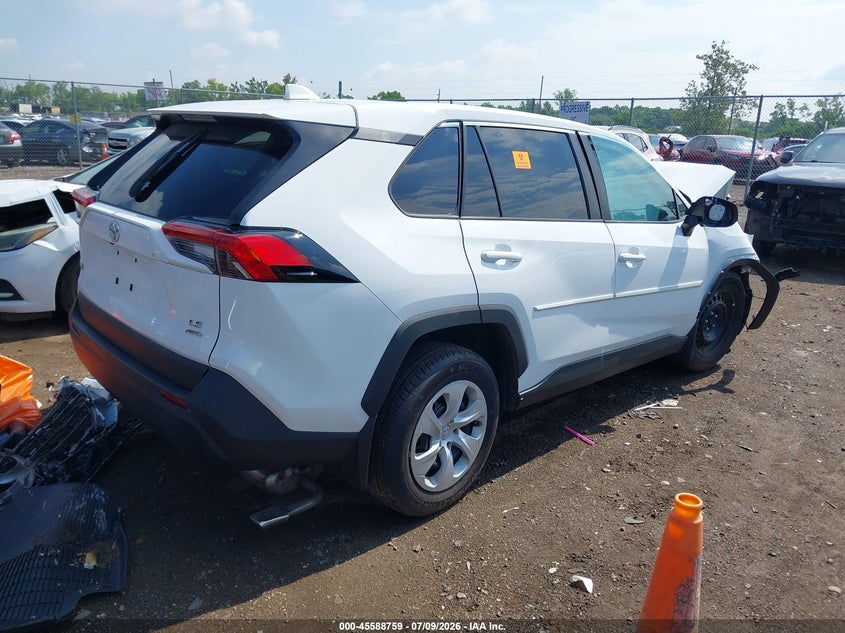 2025 Toyota Rav 4 VIN 2T3F1RFV5SC560966 IAAI salvage auction — BIOHAZARD/CHEMICAL, Wait Title, sold $4,350 on 2026-09-08 (photo 4)