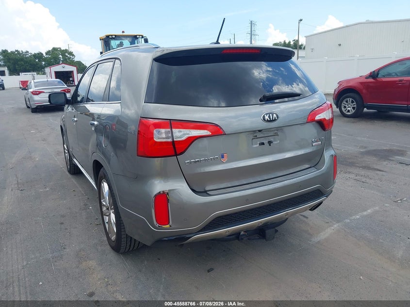 2015 Kia Sorento VIN 5XYKWDA77FG578125 IAAI salvage auction — NORMAL WEAR, Clear (Florida), sold $2,250 on 2026-07-13 (photo 3)