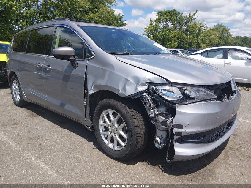 2021 Chrysler Voyager VIN 2C4RC1DG8MR506442 IAAI salvage auction — FRONT END, Clear (Pennsylvania), sold $1,100 on 2026-07-17 (photo 1)