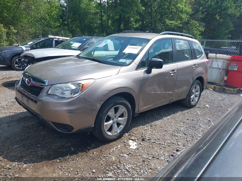2015 Subaru Forester VIN JF2SJABC6FH467759 IAAI salvage auction — LEFT SIDE, Mv-907A (New York), sold $1,200 on 2026-07-28 (photo 2)