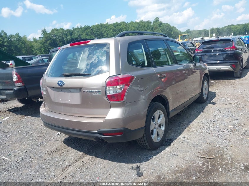 2015 Subaru Forester VIN JF2SJABC6FH467759 IAAI salvage auction — LEFT SIDE, Mv-907A (New York), sold $1,200 on 2026-07-28 (photo 4)