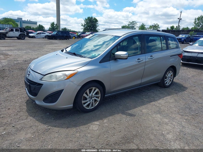 2013 Mazda 5 VIN JM1CW2BL8D0147543 IAAI salvage auction — NORMAL WEAR, Clear (Pennsylvania), sold $700 on 2026-07-17 (photo 2)
