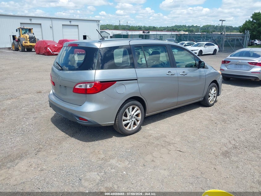 2013 Mazda 5 VIN JM1CW2BL8D0147543 IAAI salvage auction — NORMAL WEAR, Clear (Pennsylvania), sold $700 on 2026-07-17 (photo 4)