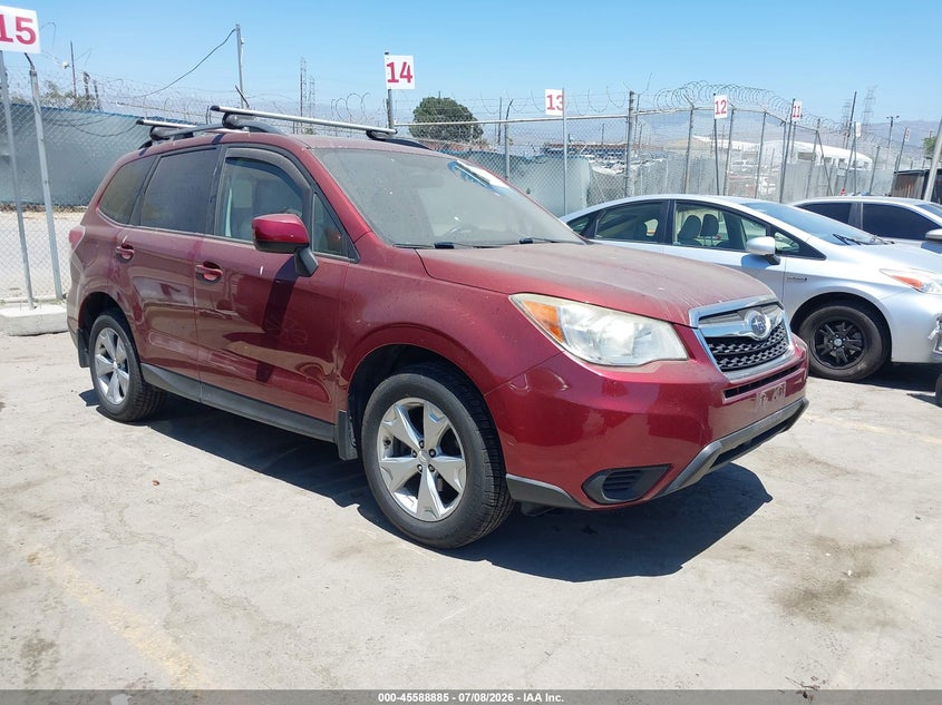 2015 Subaru Forester VIN JF2SJADC5FH528872 IAAI salvage auction — NORMAL WEAR, Clear (Virginia), sold $725 on 2026-07-29 (photo 1)