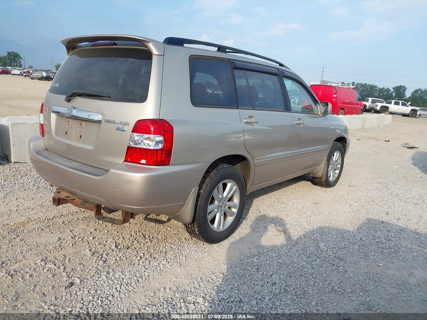 2007 Toyota Highlander hybrid VIN JTEHW21A670048709 IAAI salvage auction — NORMAL WEAR, Original (Ohio), sold $275 on 2026-07-29 (photo 4)