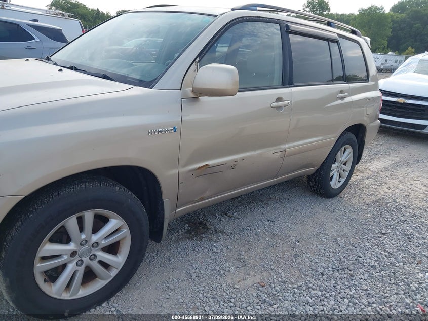 2007 Toyota Highlander hybrid VIN JTEHW21A670048709 IAAI salvage auction — NORMAL WEAR, Original (Ohio), sold $275 on 2026-07-29 (photo 6)