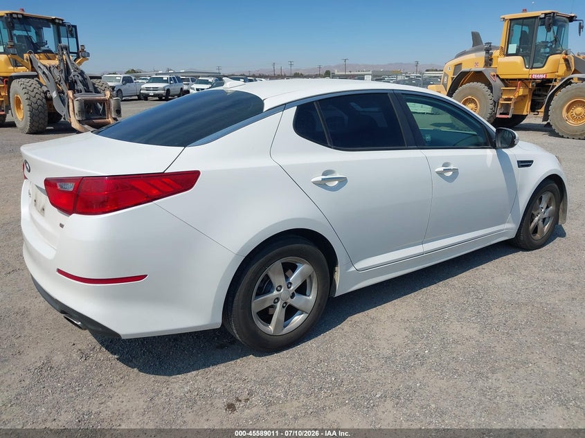 2015 Kia Optima VIN KNAGM4A71F5664581 IAAI salvage auction — UNDERCARRIAGE, Salvage Title, sold $675 on 2026-07-23 (photo 4)