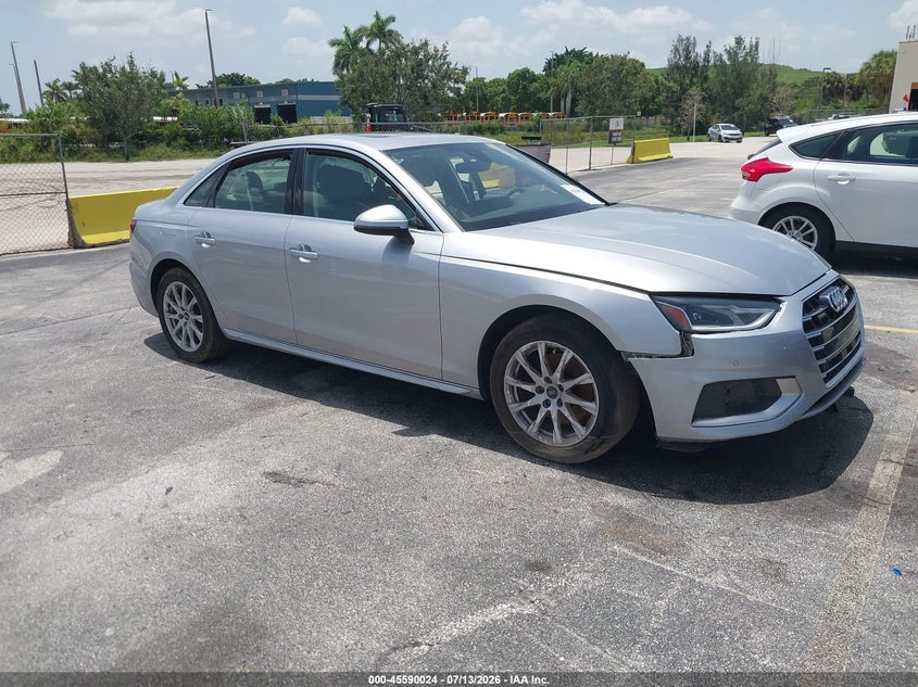 2021 Audi A4 VIN WAUABAF41MA077665 IAAI salvage auction — LEFT SIDE, Salvage Title, sold $5,000 on 2026-09-08 (photo 1)