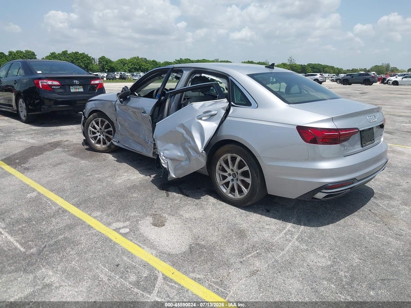 2021 Audi A4 VIN WAUABAF41MA077665 IAAI salvage auction — LEFT SIDE, Salvage Title, sold $5,000 on 2026-09-08 (photo 3)