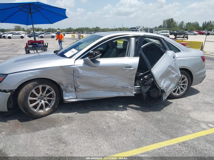 2021 Audi A4 VIN WAUABAF41MA077665 IAAI salvage auction — LEFT SIDE, Salvage Title, sold $5,000 on 2026-09-08 (photo 6)