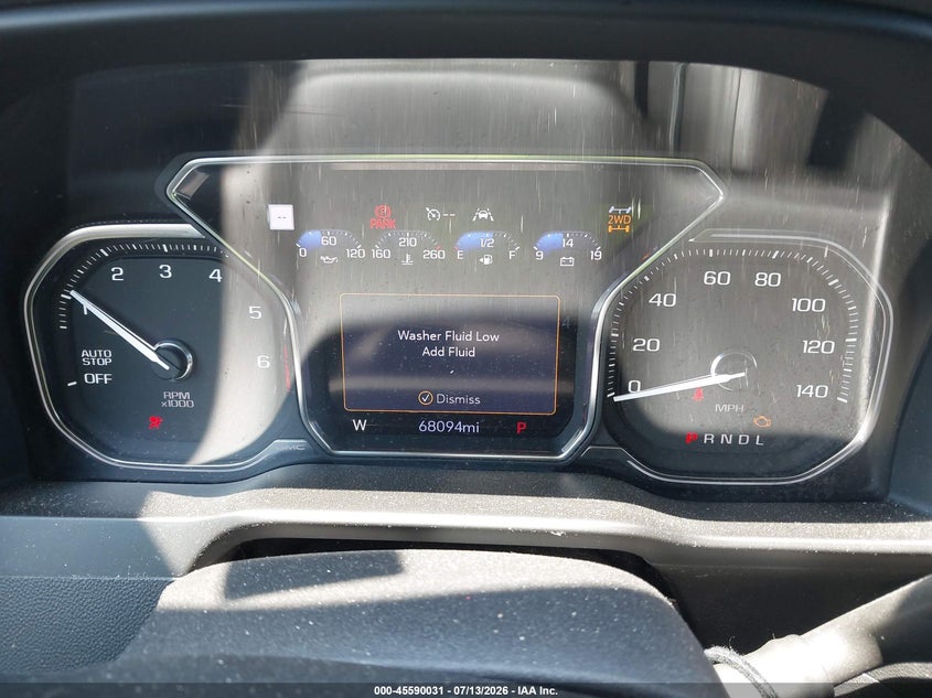 2019 Gmc SIERRA VIN 3GTU9FEL9KG245939 IAAI salvage auction — FRONT END, Salvage Title, sold $14,200 on 2026-07-23 (photo 7)