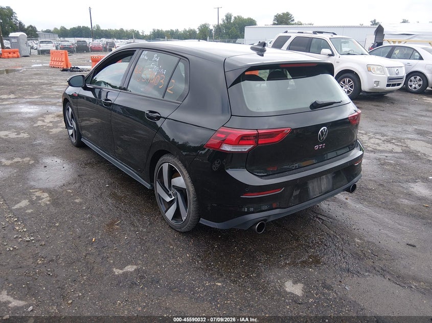 2024 Volkswagen Golf gti VIN WVWGA7CD1RW215609 IAAI salvage auction — ENGINE DAMAGE, Salvage Title, sold $13,900 on 2026-07-17 (photo 3)