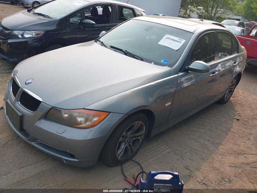 2008 BMW 3 series VIN WBAVC93528K037752 IAAI salvage auction — RIGHT FRONT, Clear (Virginia), sold $350 on 2026-07-25 (photo 2)
