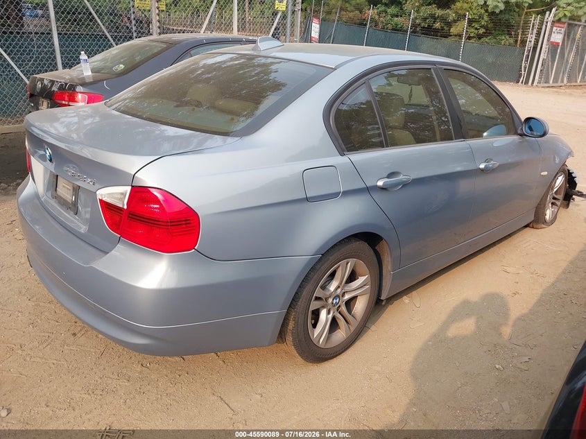 2008 BMW 3 series VIN WBAVC93528K037752 IAAI salvage auction — RIGHT FRONT, Clear (Virginia), sold $350 on 2026-07-25 (photo 4)