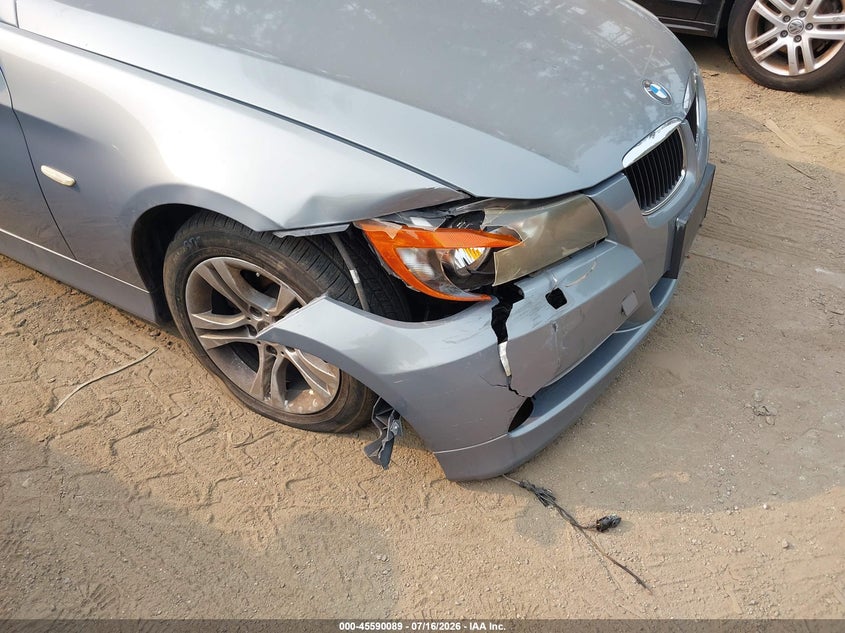 2008 BMW 3 series VIN WBAVC93528K037752 IAAI salvage auction — RIGHT FRONT, Clear (Virginia), sold $350 on 2026-07-25 (photo 6)