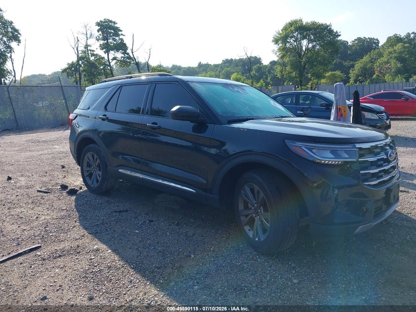 2025 Ford Explorer VIN 1FMUK8DH2SGB45685 IAAI salvage auction — LEFT SIDE, Wait Title, sold $17,250 on 2026-08-25 (photo 1)