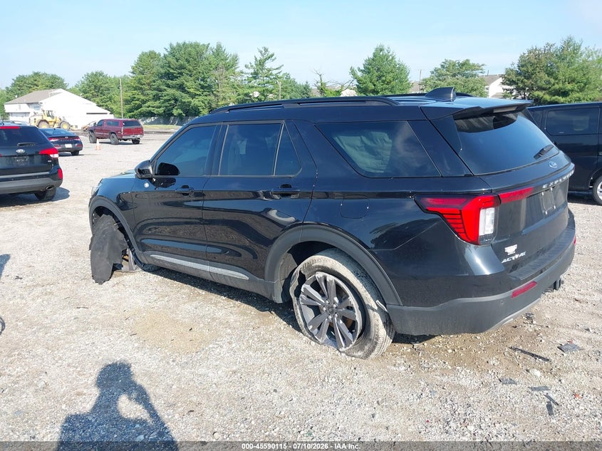 2025 Ford Explorer VIN 1FMUK8DH2SGB45685 IAAI salvage auction — LEFT SIDE, Wait Title, sold $17,250 on 2026-08-25 (photo 3)