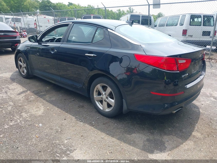 2015 Kia Optima VIN 5XXGM4A76FG463189 IAAI salvage auction — THEFT, Salvage - Greater Than 75% (Maryland), sold $1,150 on 2026-08-01 (photo 3)