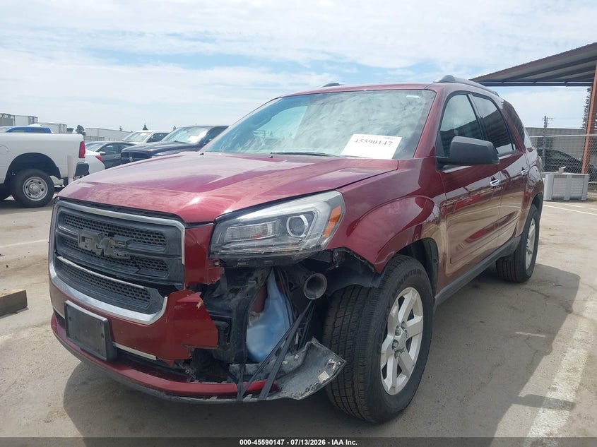 2016 Gmc Acadia VIN 1GKKRPKD1GJ244983 IAAI salvage auction — LEFT FRONT, Salvage (California), sold $700 on 2026-07-22 (photo 2)