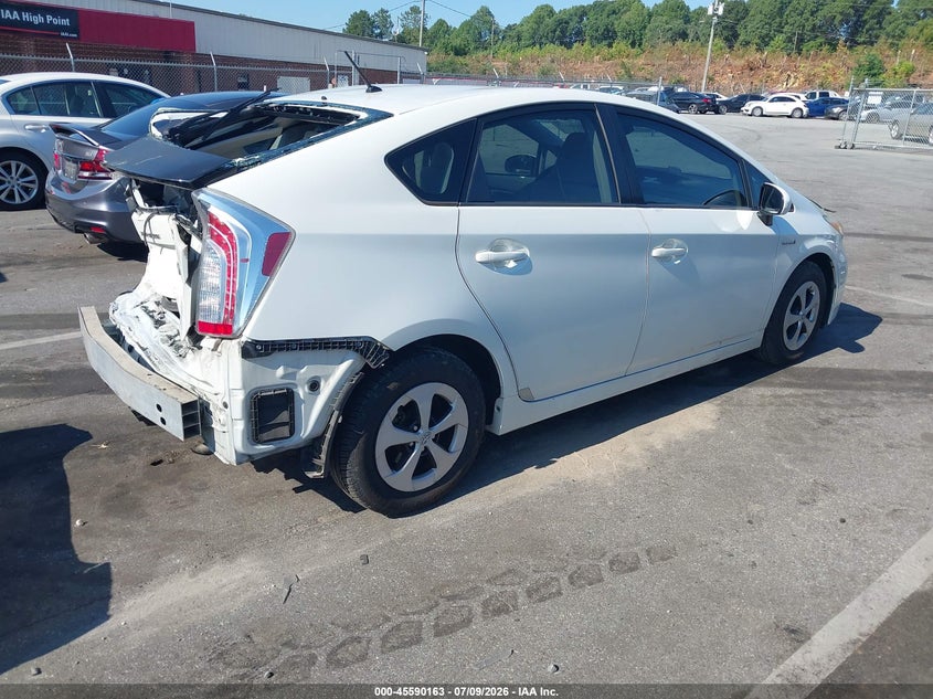 2014 Toyota Prius VIN JTDKN3DU1E1759900 IAAI salvage auction — REAR END, Salvage (North Carolina), sold $175 on 2026-07-30 (photo 4)