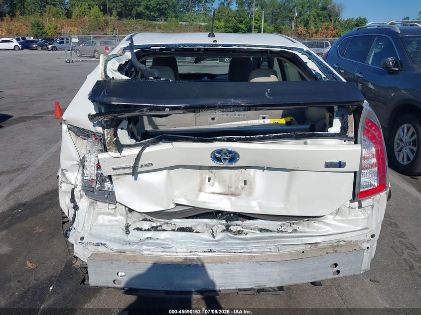 2014 Toyota Prius VIN JTDKN3DU1E1759900 IAAI salvage auction — REAR END, Salvage (North Carolina), sold $175 on 2026-07-30 (photo 6)