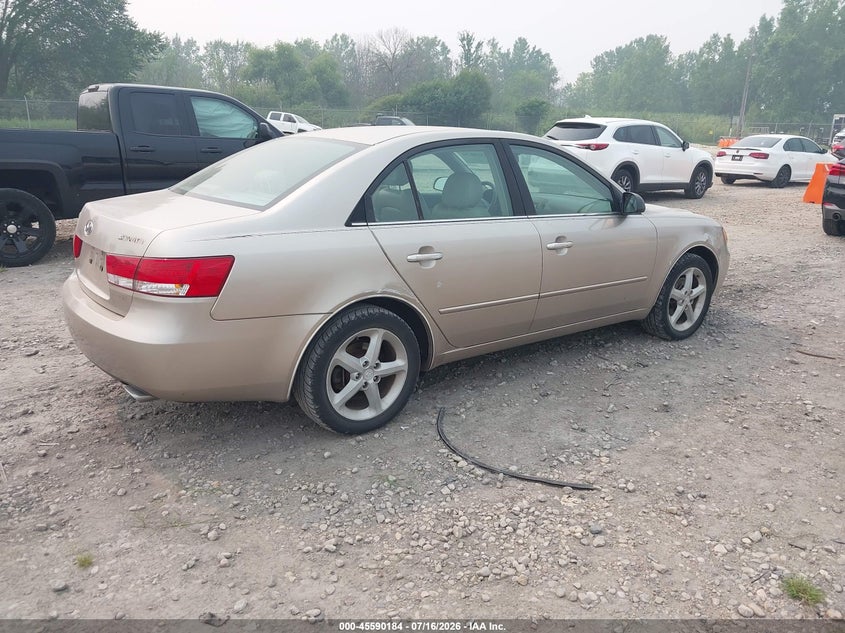 2006 Hyundai Sonata VIN 5NPEU46F56H009558 IAAI salvage auction — NORMAL WEAR, Clear (Virginia), sold $500 on 2026-07-30 (photo 4)