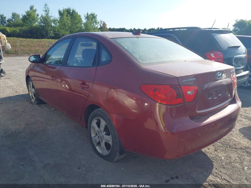 2009 Hyundai Elantra VIN KMHDU46D09U657115 IAAI salvage auction — NORMAL WEAR, Clear (New York), sold $575 on 2026-07-23 (photo 3)
